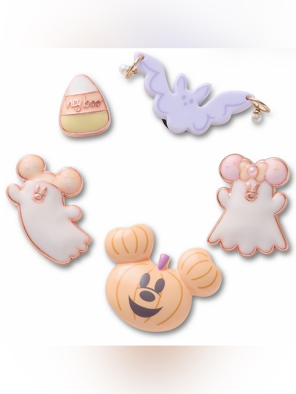 Disney Halloween Pumpkin & Ghost Character croc jibbitz